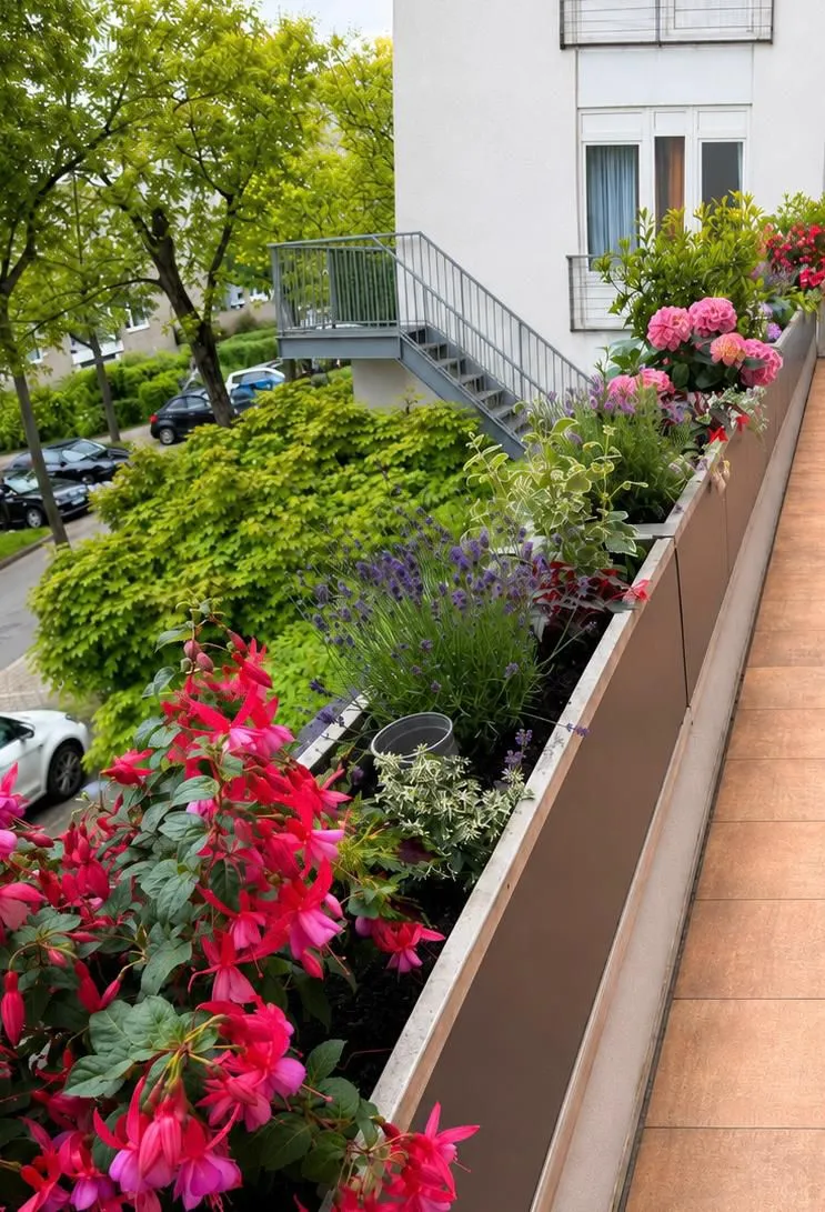 Blick vom Balkon